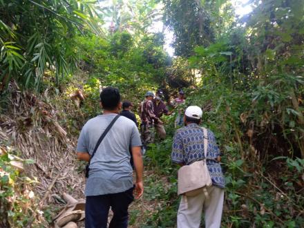 Kegiatan PKT Pertama Desa Bila di Tahun 2021, Pembukaan Jalan Dari Babakan Ke Kawitan